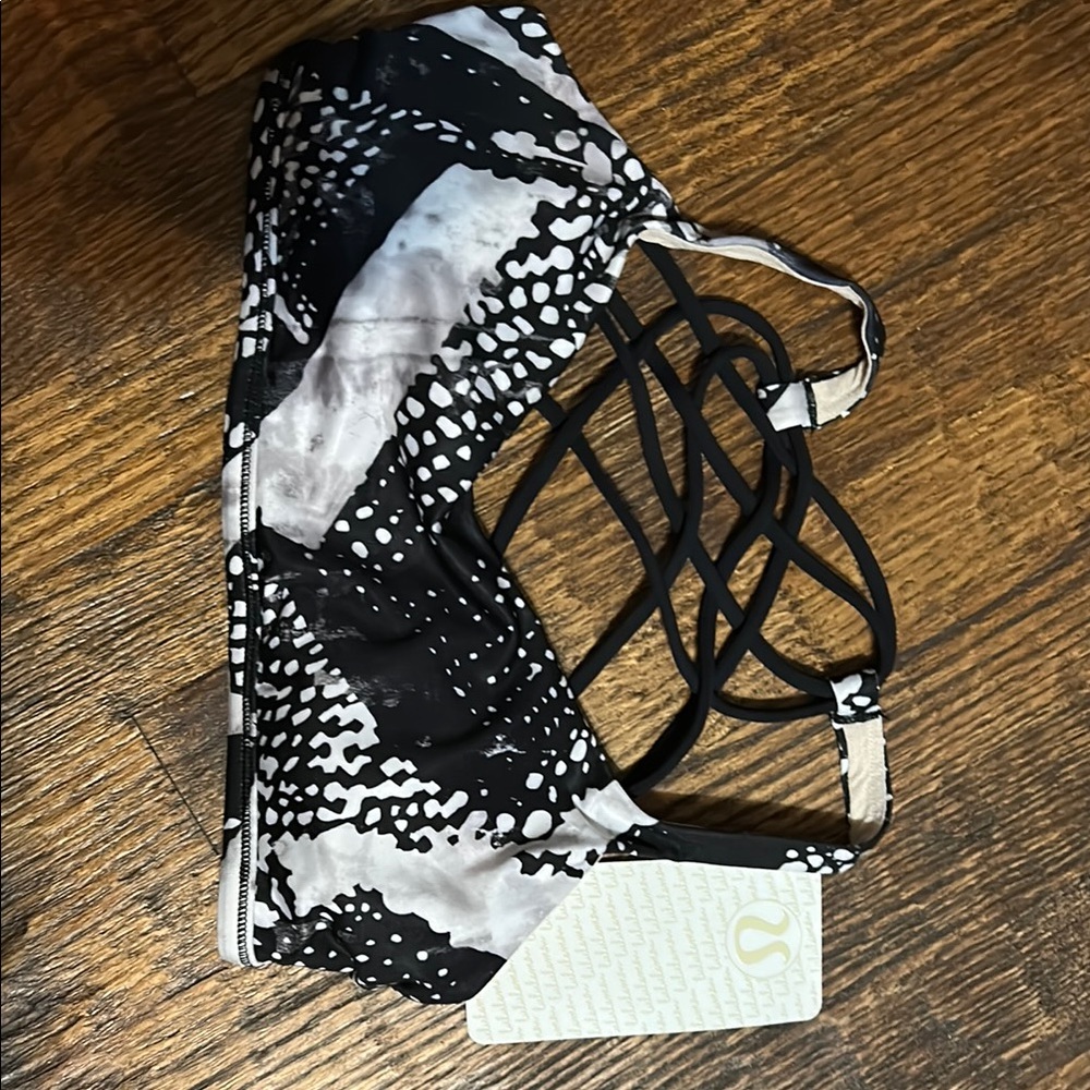 lululemon athletica Black and White Sports Bra